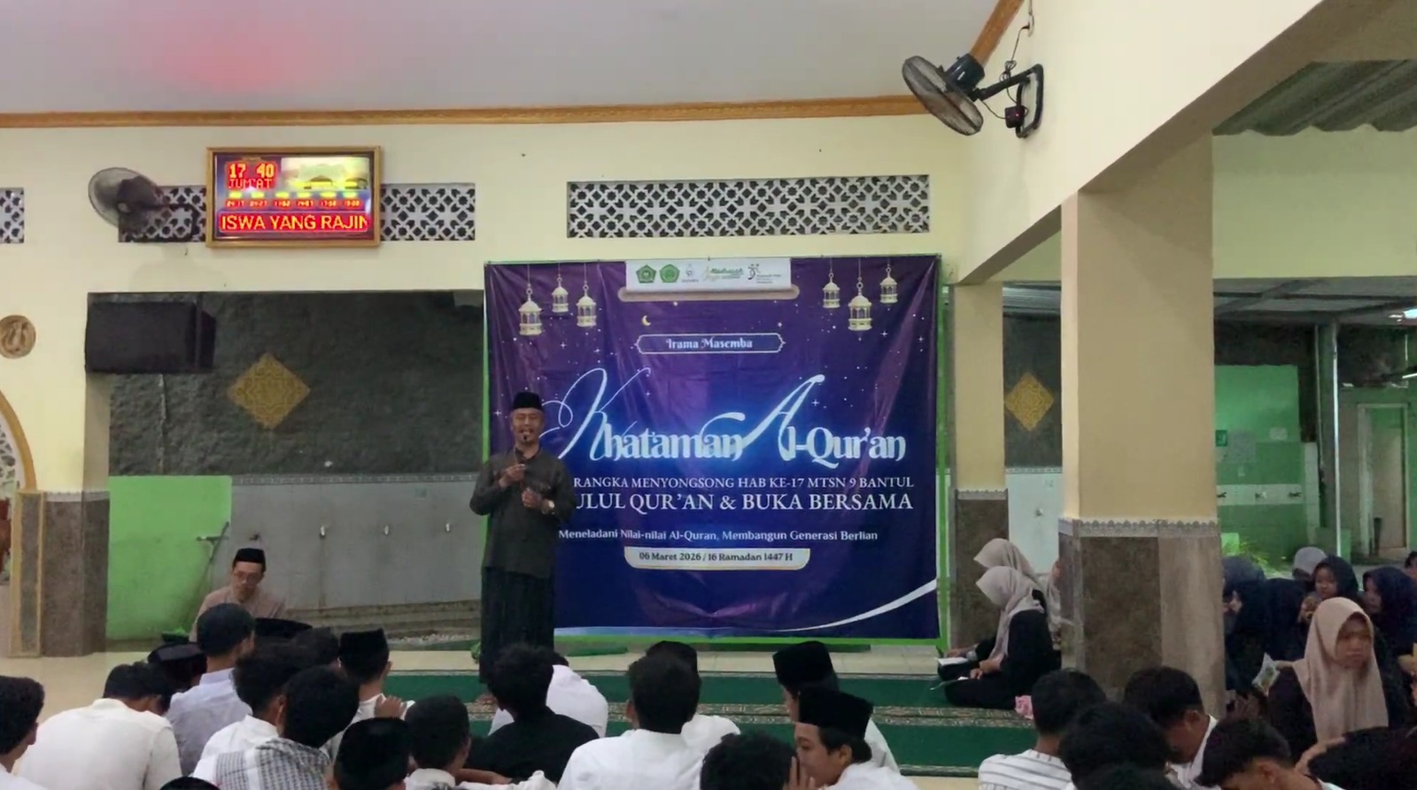 Pesantren Ramadan MTsN 9 Bantul Semarak dengan Pengajian Nuzulul Qur’an Bertema Mencetak Generasi Qurani